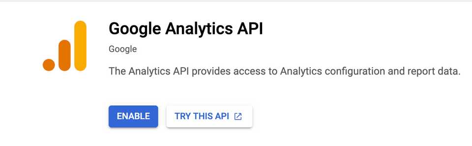 select google analytics API
